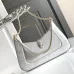 Bvlgari Serpenti Metallic Silver Handbag With Iconic Chain Strap #A51657