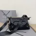 Balenciaga Classic Le Cagole Crossbody Bag - Black Crinkled Leather, Signature Hardware &amp; Adjustable Strap, Edgy Luxury Shoulder Bag for Fashion-Forward Style #A56858