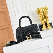 Balenciaga Hourglass Croc Embossed Handbag 19x8x21cm #A64986