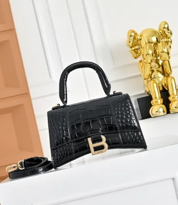 Balenciaga Hourglass Croc Embossed Handbag 19x8x21cm #A64986