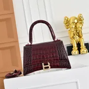Balenciaga Hourglass Croc Embossed Handbag 23x10x24cm #A64981