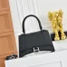 Balenciaga Hourglass Denim Handbag Silver B Logo 23x10x24cm #A64967