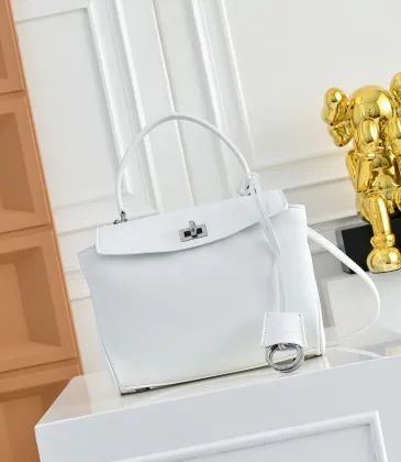 Balenciaga Rodeo Soft Leather Handbag Silver Buckle 35x23x11cm  #A64962