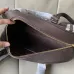 Burberry Check Canvas Bowling Bag with Leather Trim 33.5×12.5×17cm #A65001