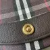 Burberry Check Canvas Crossbody Saddle Bag 24.5×8×18cm #A65005
