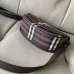 Burberry Check Canvas Crossbody Saddle Bag 24.5×8×18cm #A65005