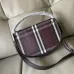 Burberry Check Canvas Crossbody Saddle Bag 24.5×8×18cm #A65005