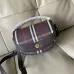 Burberry Check Canvas Crossbody Saddle Bag 24.5×8×18cm #A65005