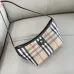 Burberry Check Canvas Shoulder Bag with EKD Logo 25.5×12×16cm #A65003