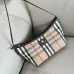 Burberry Check Canvas Shoulder Bag with EKD Logo 25.5×12×16cm #A65003