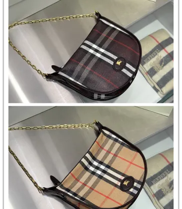 Burberry Mini Check Canvas Chain Shoulder Bag 19×6×20cm #A65006
