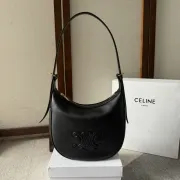 Celine Ava Hobo Bag - Beige Leather, Embossed Triomphe Logo, Elegant Shoulder Bag for Women, Luxury Fashion Accessory #A56756 Celine Ava Hobo Bag - Beige Leather, Embossed Triomphe Logo, Elegant Shoulder Bag for Women, Luxury Fashion Accessory #A56756