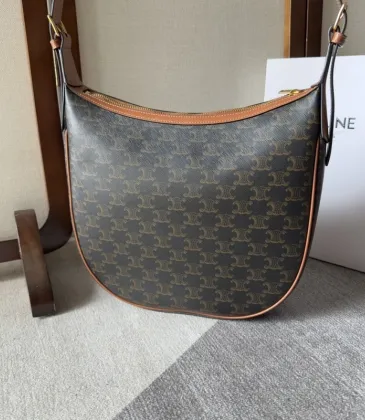 Celine Hobo Bag - Brown Monogram Canvas, Leather Trim, Gold-Tone Hardware, Stylish Crossbody Bag for Women, Luxury Fashion Accessory #A56761 Celine Hobo Bag - Brown Monogram Canvas, Leather Trim, Gold-Tone Hardware, Stylish Crossbody Bag for Women, Luxury Fashion Accessory #A56761