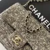 2026 Chanel Evening Bag  Dark Gray  Colorful Rhinestones  Luxurious  Stylish for Formal Events #A60146