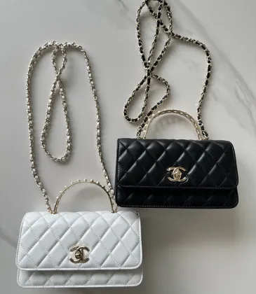Chanel Quilted Handbags With Chain Straps And Top Handles Showcasing Timeless Elegance #A50415