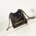Chanel 22 mini handbag, Shiny calfskin &amp; gold-tone metal  #A49199