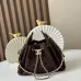 Chanel 5631 Mini Suede Hobo Bag Gold CC Chain Underarm Shoulder Designer Handbag #A65958