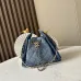 Chanel 5631 Mini Suede Hobo Bag Gold CC Chain Underarm Shoulder Designer Handbag #A65958
