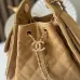 Chanel 5631 Mini Suede Hobo Bag Gold CC Chain Underarm Shoulder Designer Handbag #A65958