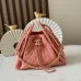 Chanel 5631 Mini Suede Hobo Bag Gold CC Chain Underarm Shoulder Designer Handbag #A65958