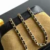 Chanel AP5277 Two Tone Suede Lunch Box Crossbody Bag Gold CC Chain Shoulder Handbag #A65964