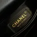 Chanel AS2215 Mini Coco Sequin Tweed Top Handle Bag Gold CC Chain Crossbody Handbag #A65963
