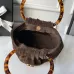 Chanel AS6022 Suede Bucket Bag with Tortoise Handle 18x24x12cm #A64996