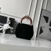 Chanel AS6022 Suede Bucket Bag with Tortoise Handle 18x24x12cm #A64996