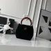 Chanel AS6022 Suede Bucket Bag with Tortoise Handle 18x24x12cm #A64996
