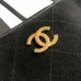 Chanel AS6211 Suede Quilted Boston Doctor Bag Gold CC Top Handle Shoulder Handbag #A65961