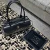 Chanel AS6288 26S Two Tone Barrel Bag Caviar &amp; Shearling Gold CC Top Handle Handbag #A65957