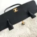 Chanel AS6288 26S Two Tone Barrel Bag Caviar &amp; Shearling Gold CC Top Handle Handbag #A65957