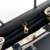 Chanel AS6288 26S Two Tone Barrel Bag Caviar &amp; Shearling Gold CC Top Handle Handbag #A65957