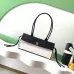 Chanel AS6288 26S Two Tone Barrel Bag Caviar &amp; Shearling Gold CC Top Handle Handbag #A65957