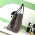 Chanel AS6289 26S Tweed Barrel Bag Vintage Gold CC Top Handle Leather Trim Handbag #A65960
