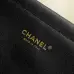 Chanel AS6289 26S Tweed Barrel Bag Vintage Gold CC Top Handle Leather Trim Handbag #A65960