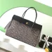 Chanel AS6289 26S Tweed Barrel Bag Vintage Gold CC Top Handle Leather Trim Handbag #A65960