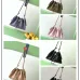 Chanel Hobo Shoulder Bag  Hippie Style Vintage Gold Coin Button Drawstring Bucket Bag #A59440