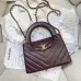 Chanel Kelly Top Handle Quilted Leather Bag 13x19x7cm #A64992