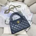 Chanel Kelly Top Handle Quilted Leather Bag 13x19x7cm #A64992