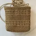 Chanel Mini 22 Bag Metallic Gold Macrame Calfskin Gold Hardware #A49198
