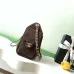 Chanel Mini Suede Bucket Bag  Retro Coin Button  Drawstring  Quilted  Classic Chain #A60143