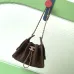 Chanel Mini Suede Bucket Bag  Retro Coin Button  Drawstring  Quilted  Classic Chain #A60143