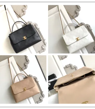 Timeless Chanel Classic Flap Bags In Black White And Beige Tones #A53498