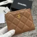 CHANEL Bi-fold Zip Wallet Card Holder #B69608