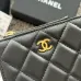 CHANEL Bi-fold Zip Wallet Card Holder #B69608
