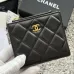 CHANEL Bi-fold Zip Wallet Card Holder #B69608