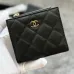 CHANEL Bi-fold Zip Wallet Card Holder #B69608