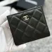 CHANEL Bi-fold Zip Wallet Card Holder #B69608