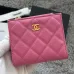 CHANEL Bi-fold Zip Wallet Card Holder #B69608